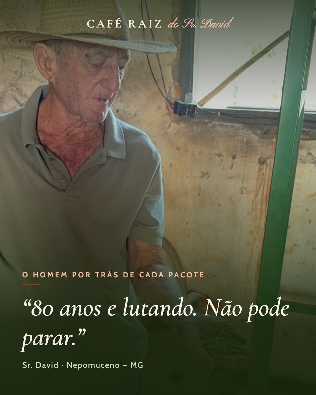 Retrato do Sr. David na lavoura